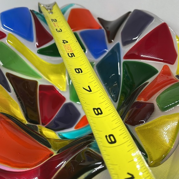 Fused art glass bowl - Picture 8 of 15